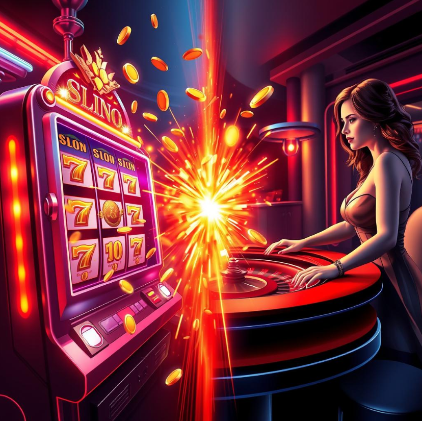 Perang mesin slot & live games